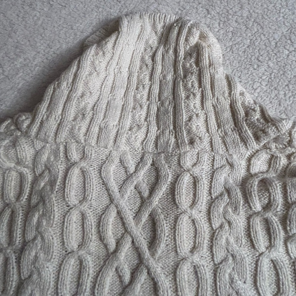 Talbots Ivory Cable Knit Sweater - Picture 11 of 11